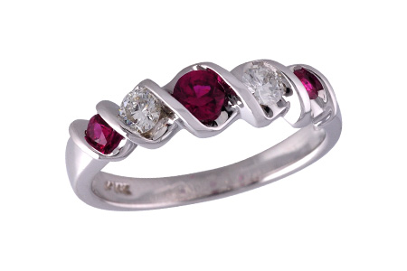 A102-29030: LDS WED RG .34 RUBY .58 TGW