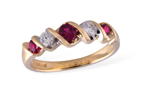 A102-29030: LDS WED RG .34 RUBY .58 TGW