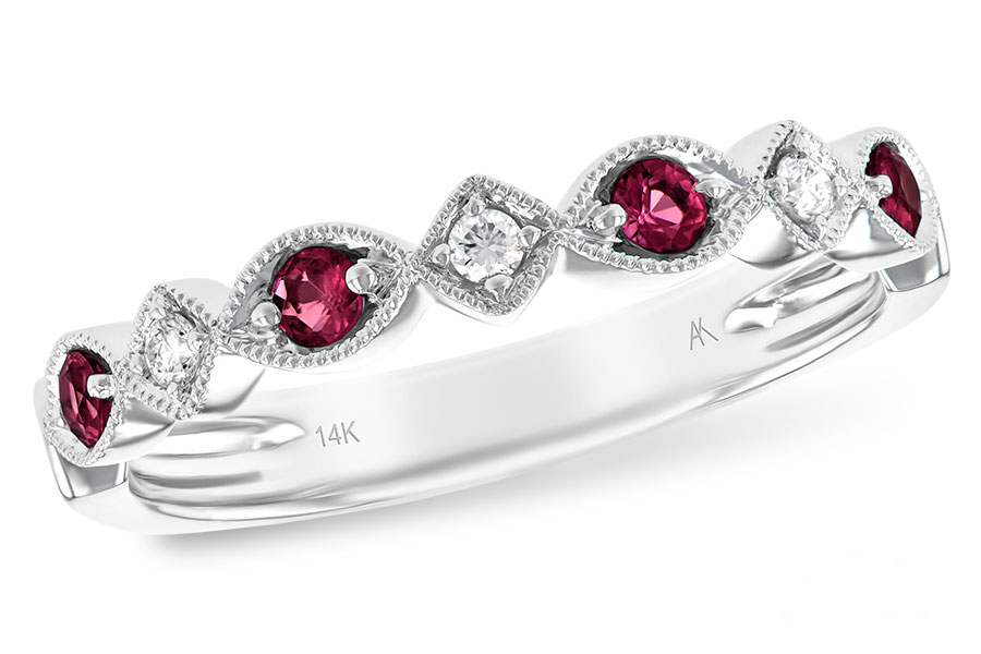 A102-29949: LDS WED RG .20 RUBY .26 TGW