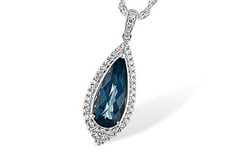 A198-67194: NECK 2.40 LONDON BLUE TOPAZ 2.65 TGW