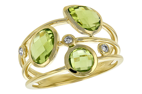 A198-68158: LDS RG 2.45 PERIDOT 2.50 TGW