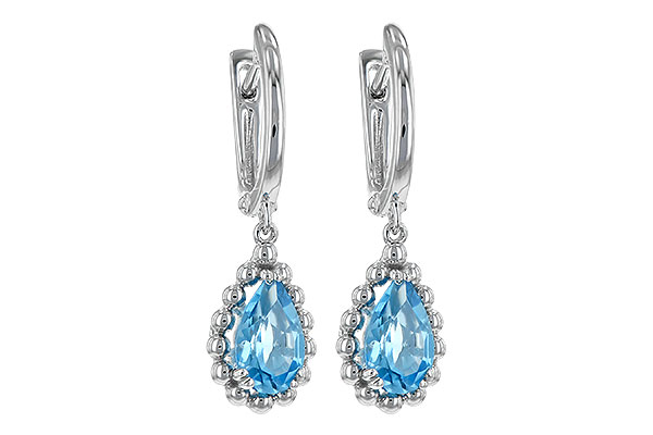 A198-68167: EARRING BLUE TOPAZ 1.70 TW