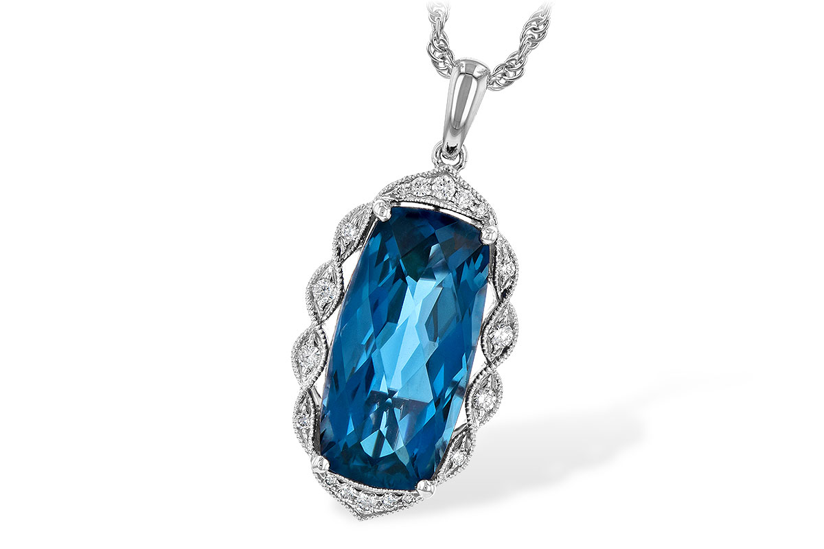 A199-56276: NECK 6.70 LONDON BLUE TOPAZ 6.81 TGW