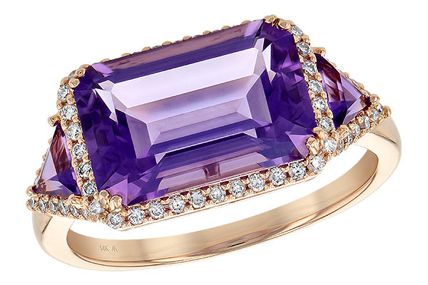 A199-56312: LDS RG 3.48 TW AMETHYST 3.70 TGW (12x8MM)