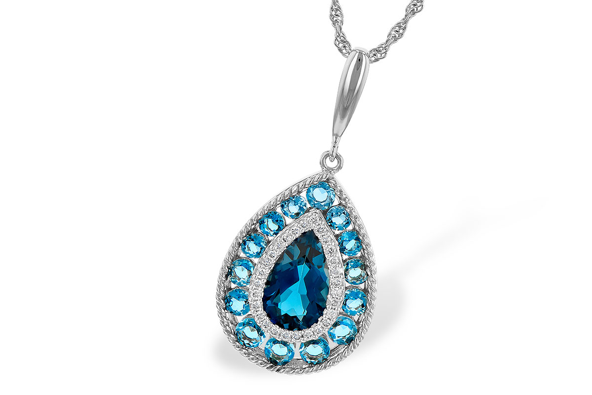 A199-59067: NECK 2.55 TW BLUE TOPAZ 2.65 TGW