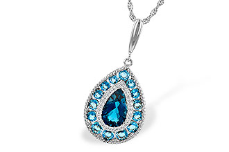A199-59067: NECK 2.55 TW BLUE TOPAZ 2.65 TGW