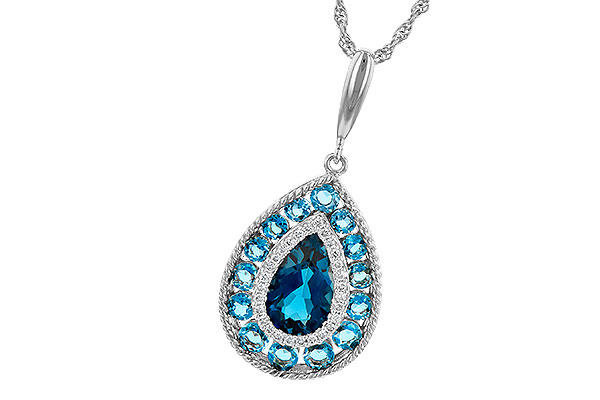 A199-59067: NECK 2.55 TW BLUE TOPAZ 2.65 TGW