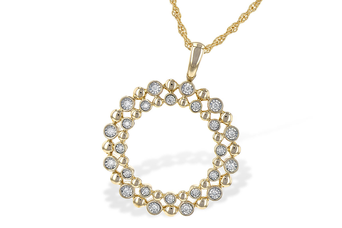 A199-59921: NECKLACE .12 TW
