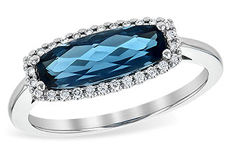 A199-59985: LDS RG 1.79 LONDON BLUE TOPAZ 1.90 TGW