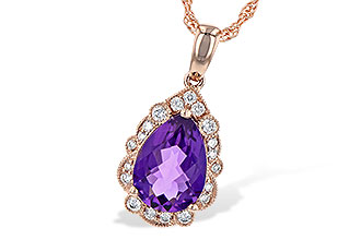 A199-62658: NECKLACE 1.53 AMETHYST 1.68 TGW (10x7 PS)
