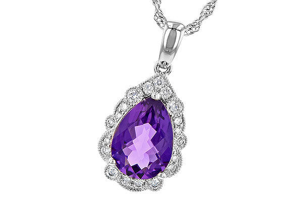 A199-62658: NECKLACE 1.53 AMETHYST 1.68 TGW (10x7 PS)