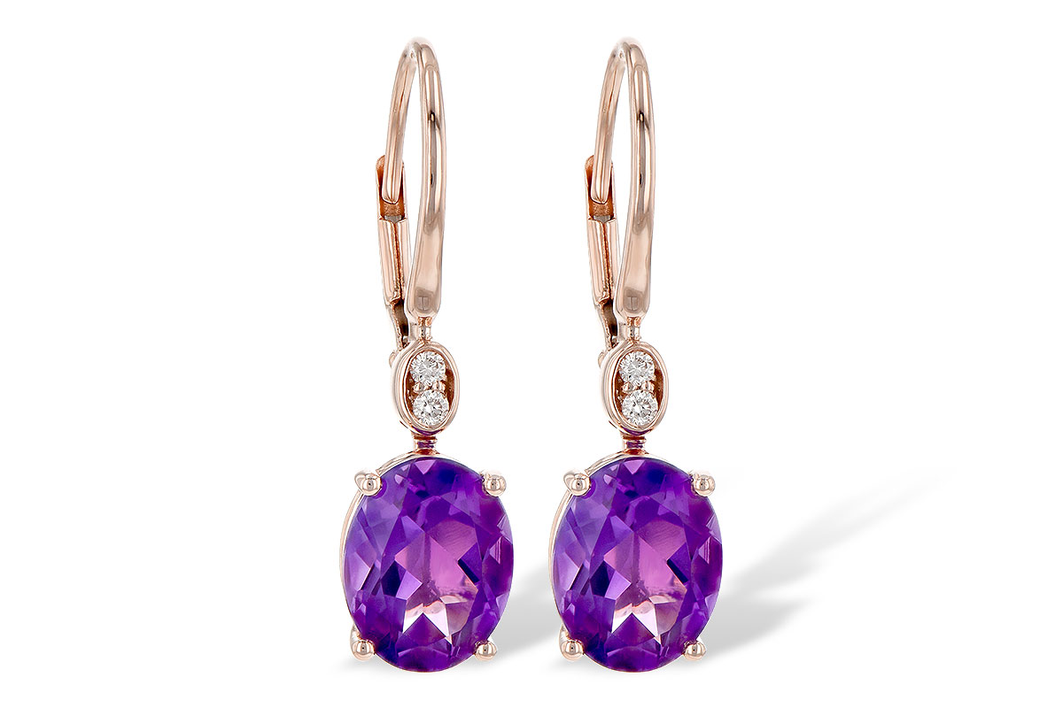 A199-63549: EARR 2.85 TW AMETHYST 2.90 TGW (9x7MM AMY)