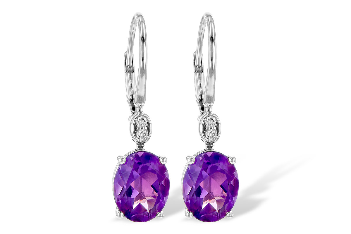 A199-63549: EARR 2.85 TW AMETHYST 2.90 TGW (9x7MM AMY)