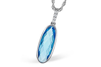 A282-30876: NECK 1.90 BLUE TOPAZ 1.93 TGW