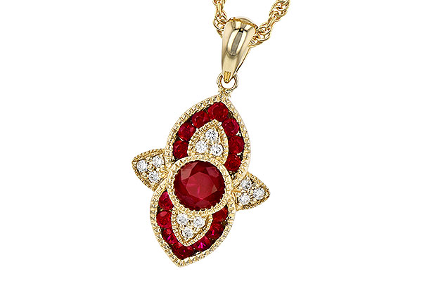A282-30894: NECK .63 TW RUBY .70 TGW