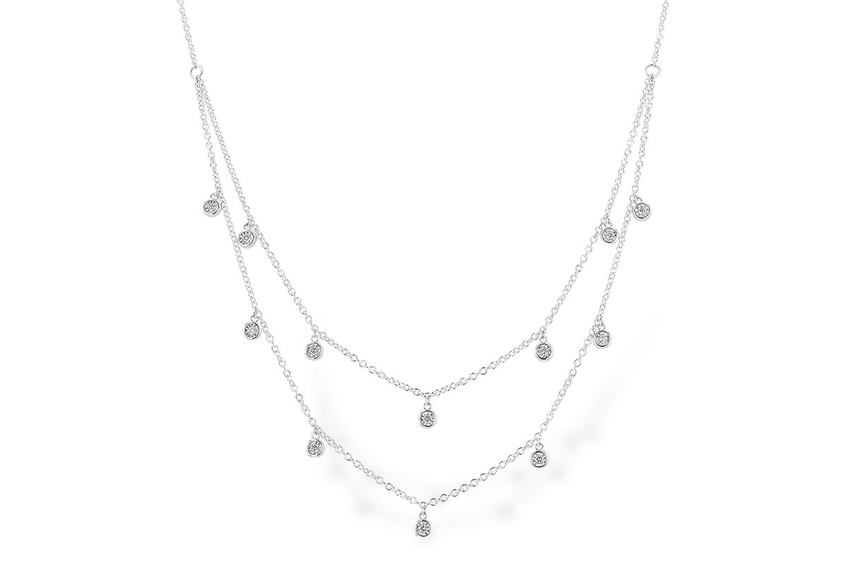 A283-19985: NECKLACE .22 TW (18 INCHES)