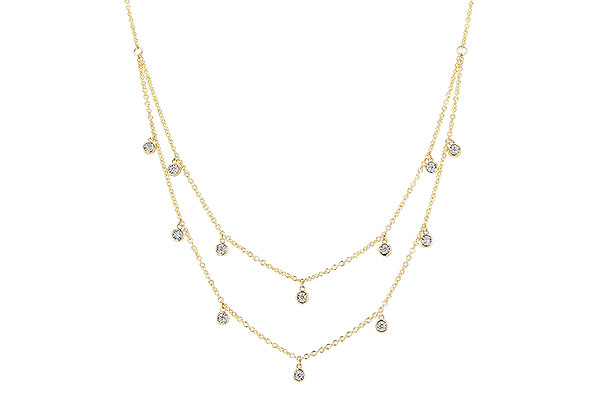 A283-19985: NECKLACE .22 TW (18 INCHES)