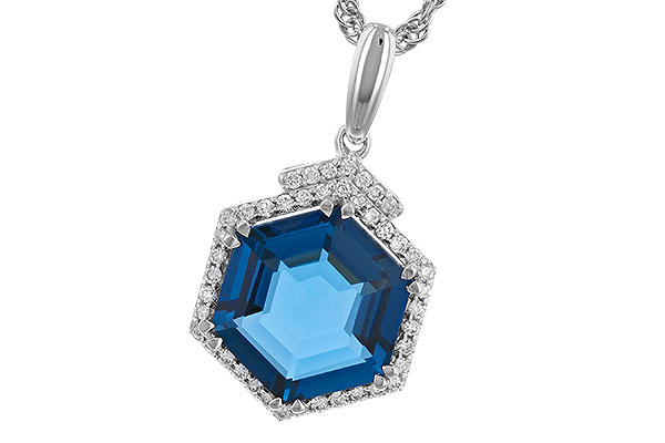 A283-22694: NECK 3.94 TW LONDON BLUE TOPAZ 4.12 TGW