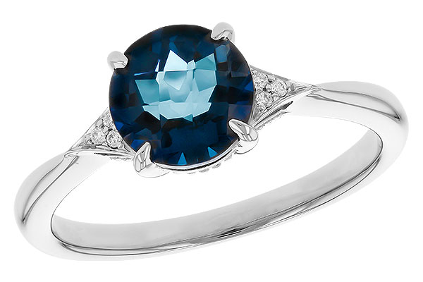 A283-23576: LDS RG 1.60 LONDON BLUE TOPAZ 1.62 TGW (7MM RD)