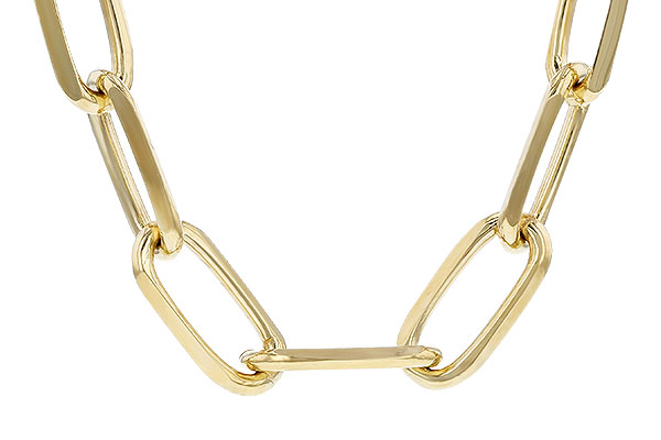 A283-24503: PAPERCLIP XL (8IN, 5.2MM, 14KT, LOBSTER CLASP)