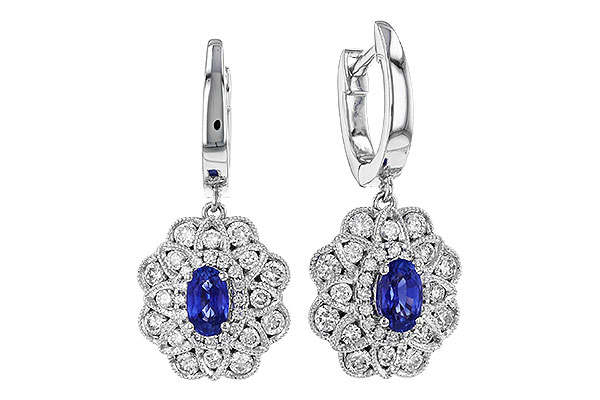 A283-26303: EARR .68 TW SAPPHIRE 1.42 TGW (5x3MM SAPP)