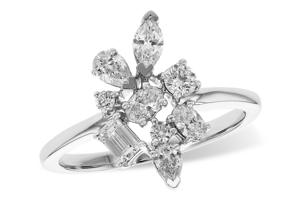 A283-26358: LDS DIA RG .75 TW FANCY CUT DIAMONDS