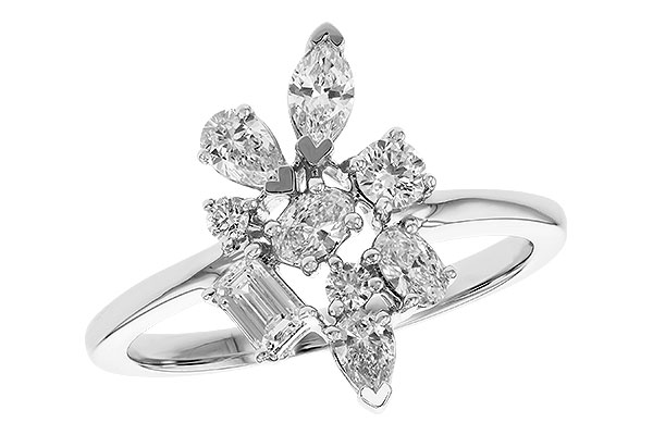 A283-26358: LDS DIA RG .75 TW FANCY CUT DIAMONDS