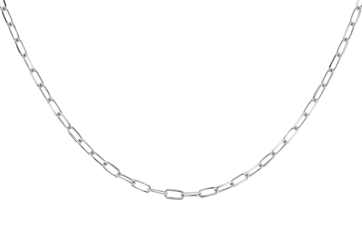 A284-10876: PAPERCLIP MD (7IN, 3.10MM, 14KT, LOBSTER CLASP)