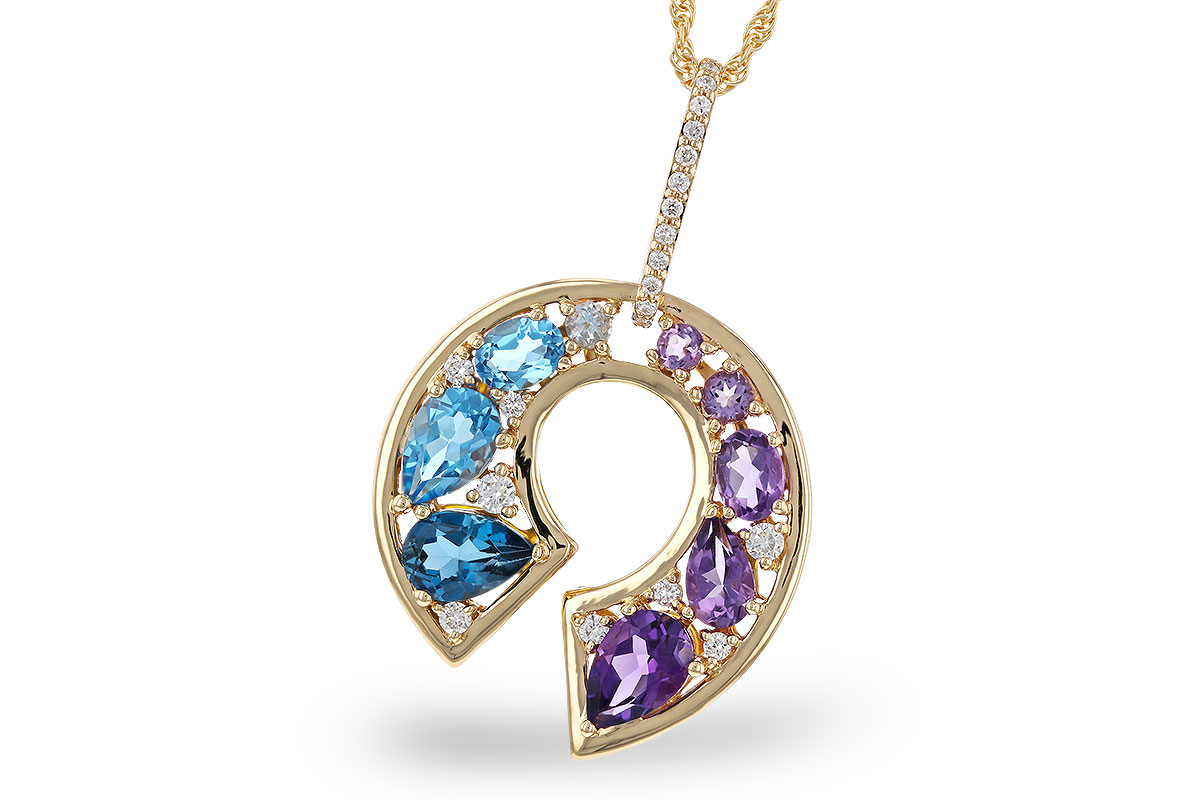A284-13594: NECKLACE 1.77 SEMI-PREC (AMY & BT) 1.90 TGW