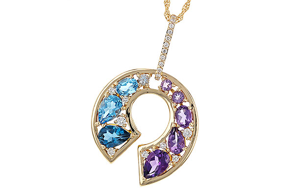 A284-13594: NECKLACE 1.77 SEMI-PREC (AMY & BT) 1.90 TGW