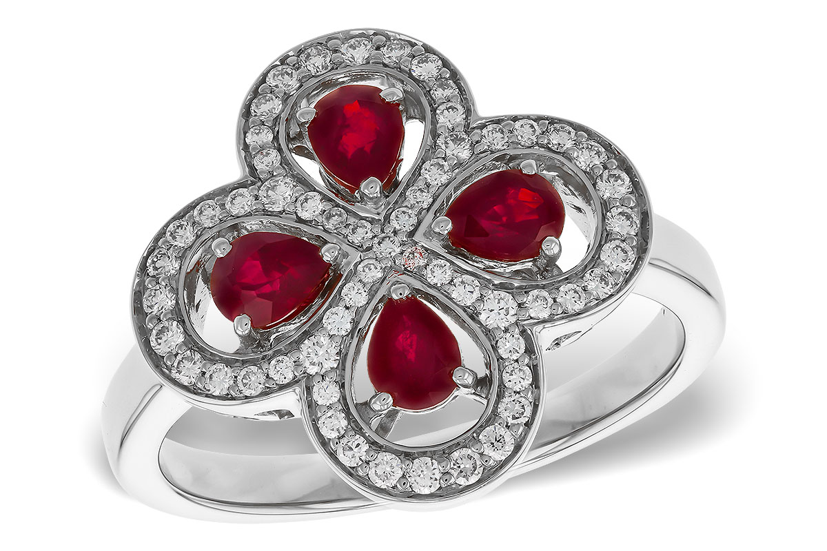 A284-15412: LDS RG .68 TW RUBY .96 TGW