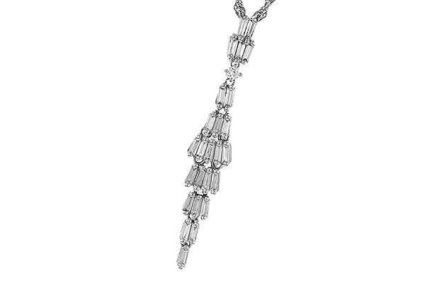 A284-15421: NECKLACE .33 BAG .35 TW