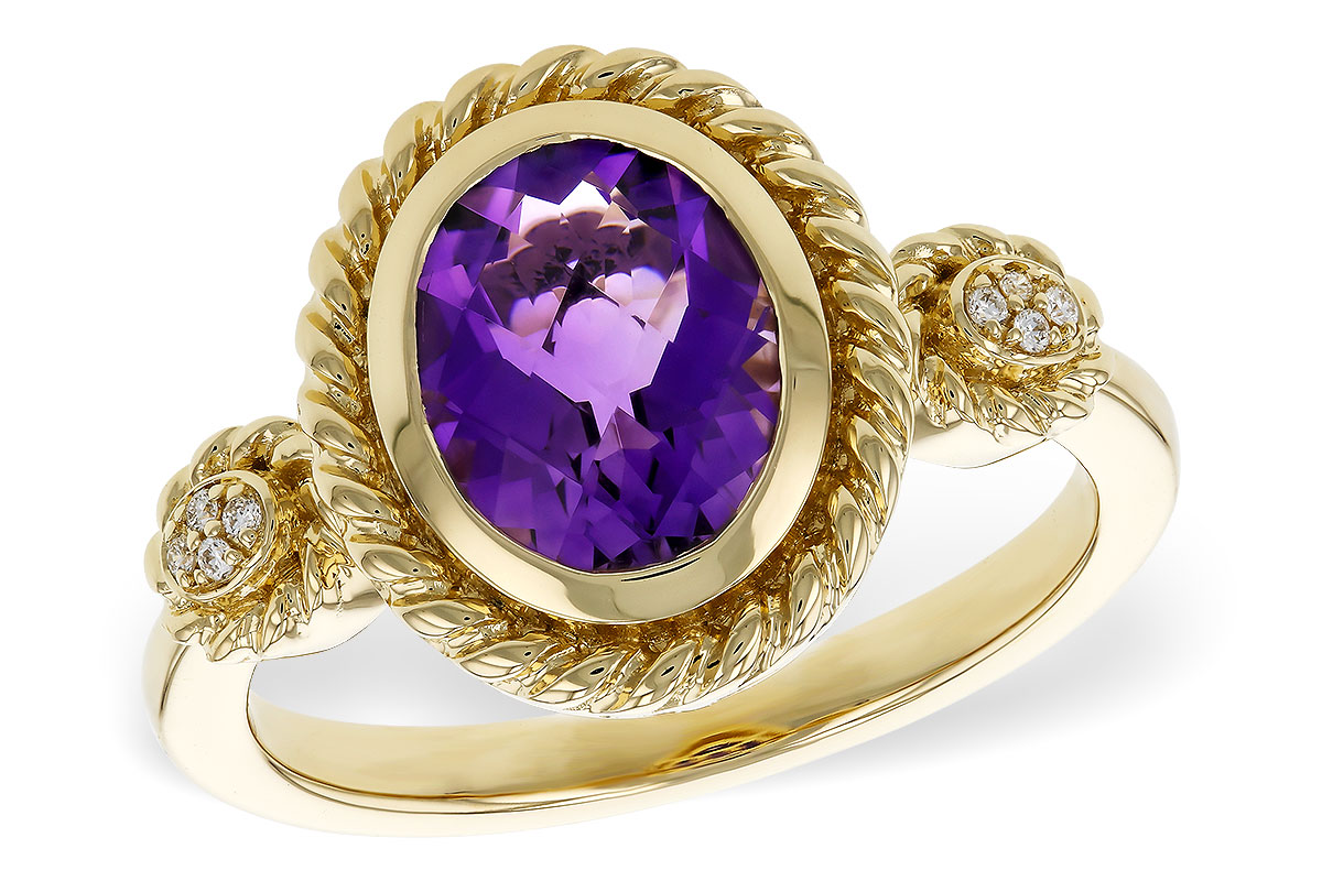 A284-18121: LDS RG 1.38 AMETHYST 1.40 TGW (9x7MM AMY)