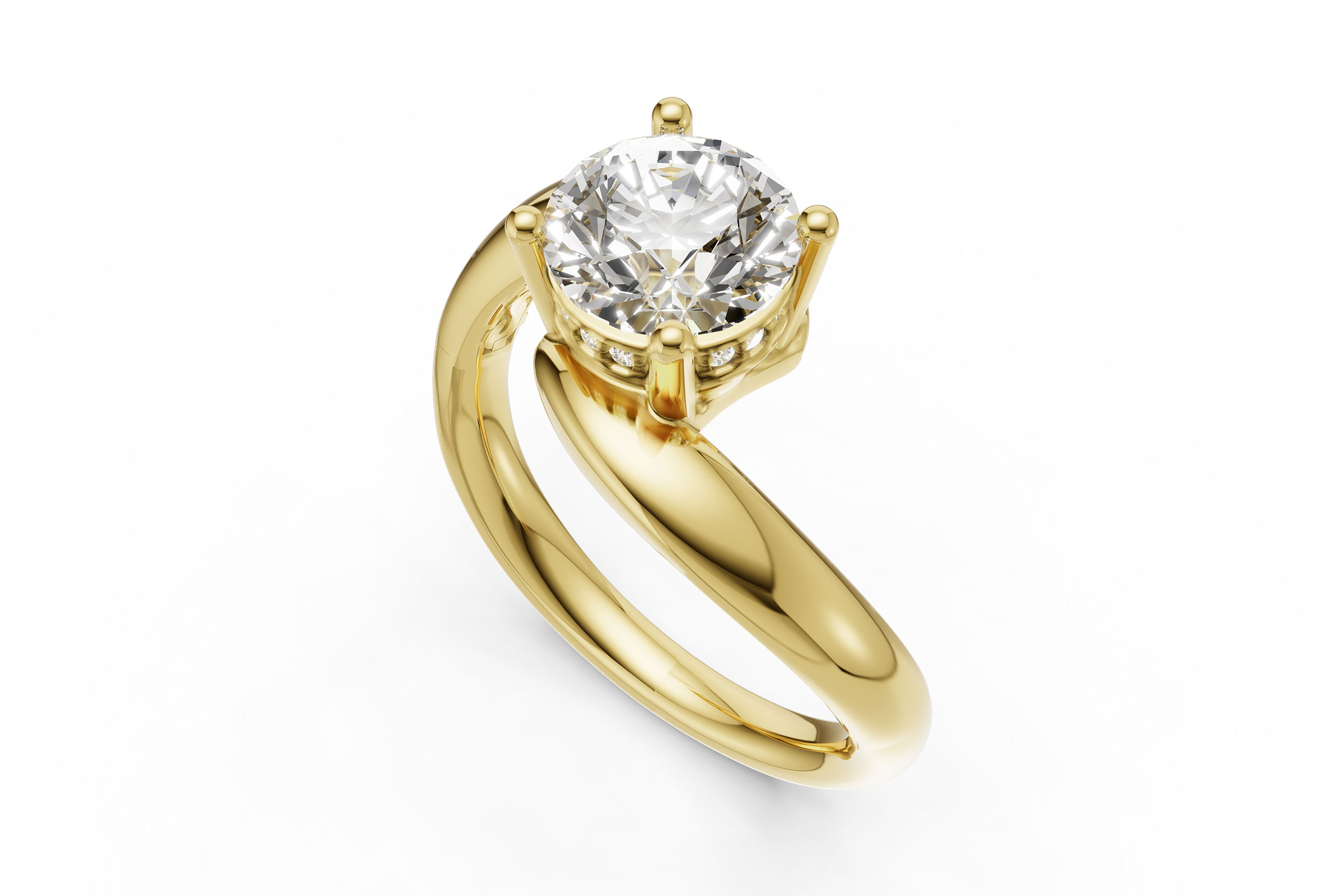 A285-00894: LDS SEMI DIA RG .04 TW