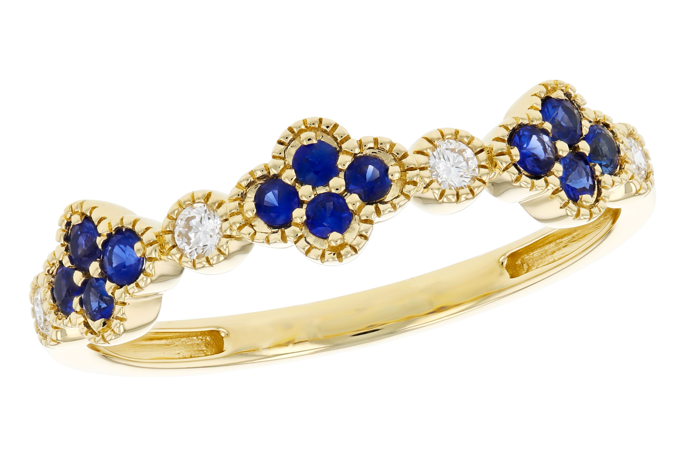 A285-03567: LDS WED RG .23 TW SAPPHIRE .31 TGW