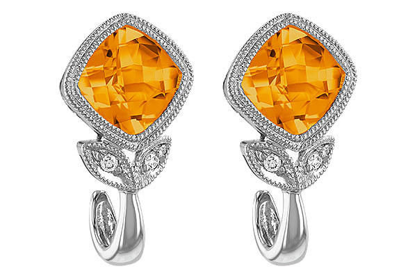 B193-26321: EARR 1.58 CITRINE 1.60 TGW