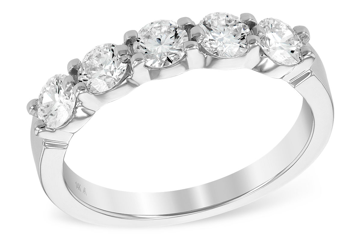 B195-04467: LDS DIA WED RG 1.00 TW (5 STONES)