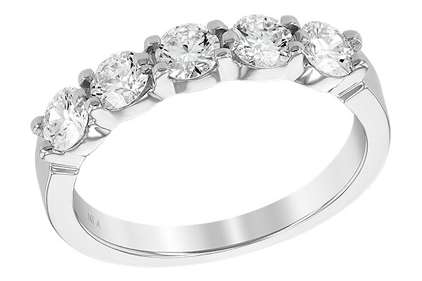 B195-04467: LDS DIA WED RG 1.00 TW (5 STONES)