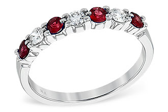 B195-08130: LDS WED RG .35 RUBY .55 TGW