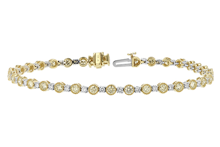 B197-81739: BRACELET 2.22 YELLOW DIA 3.04 TW
