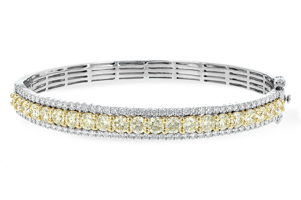 B198-67212: BANGLE 4.20 YELLOW DIAS 5.63 TW