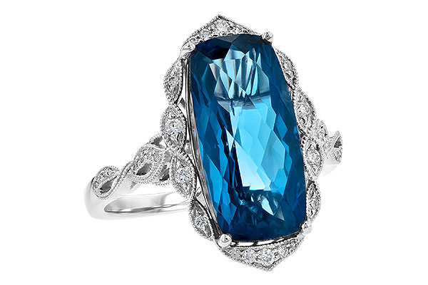 B199-56276: LDS RG 6.75 LONDON BLUE TOPAZ 6.90 TGW