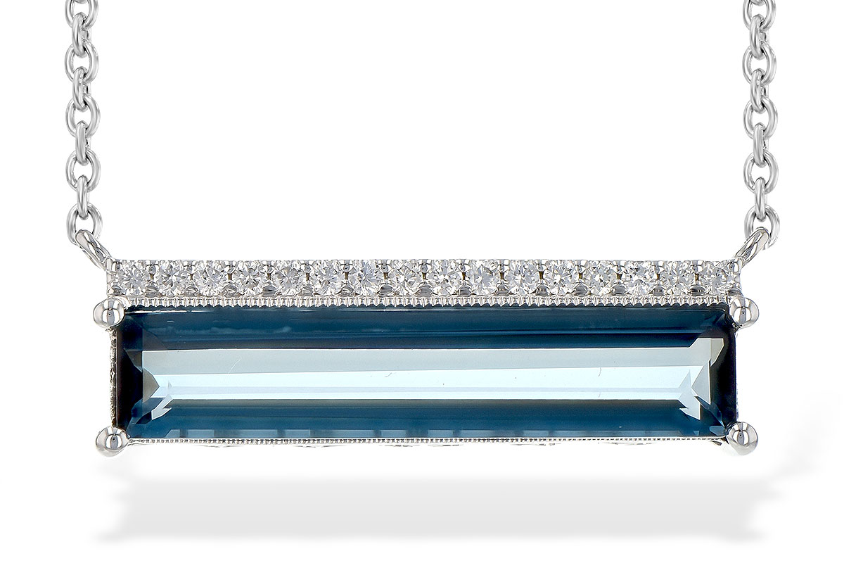 B199-60867: NECK 2.70 LONDON BLUE TOPAZ 2.80 TGW