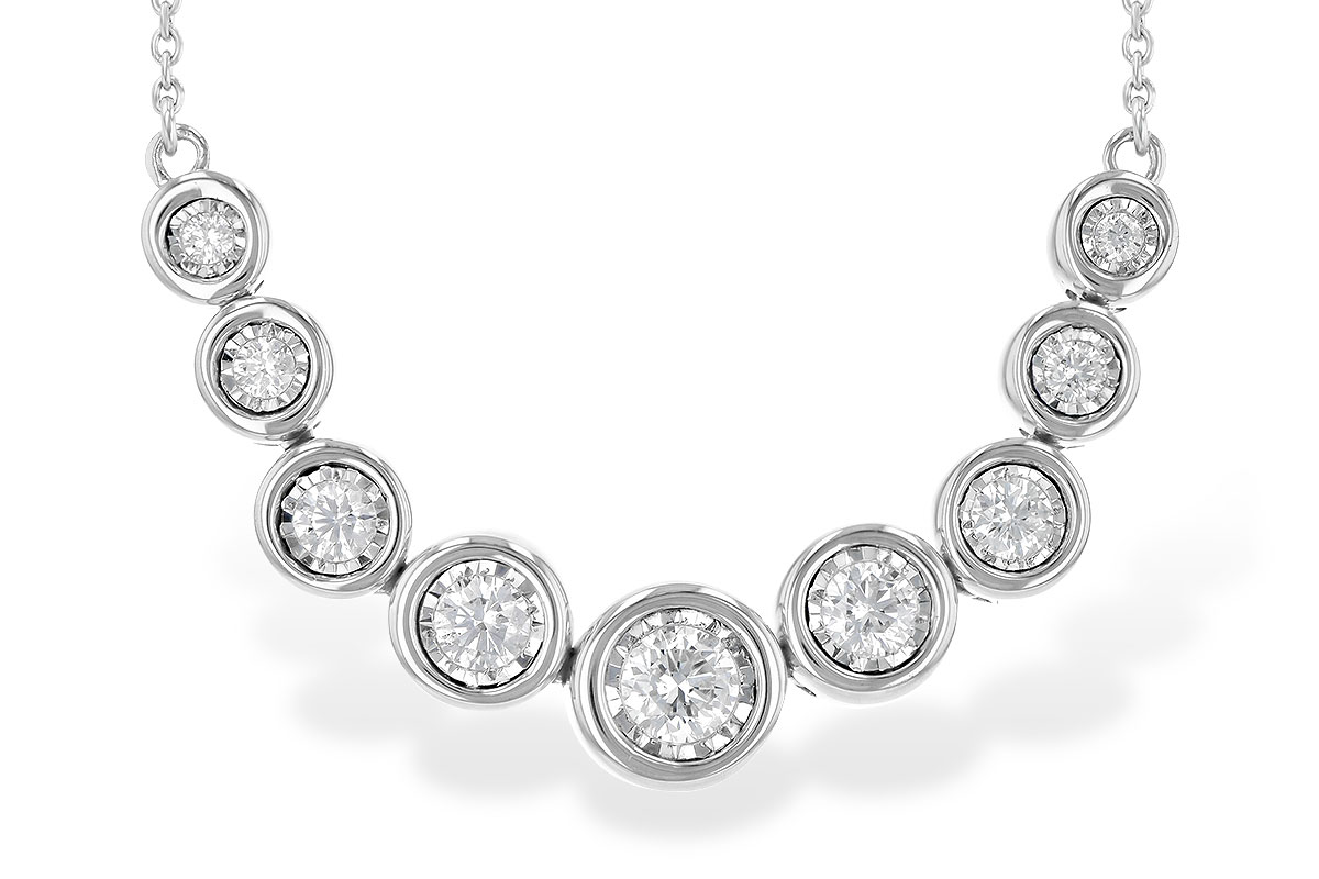 B199-61767: NECKLACE .50 TW