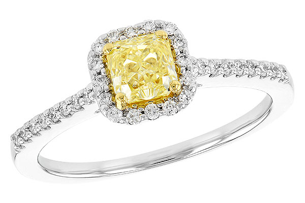 B282-28112: LDR .77 FANCY YELL DIA .95 TW (GIA6262455580)