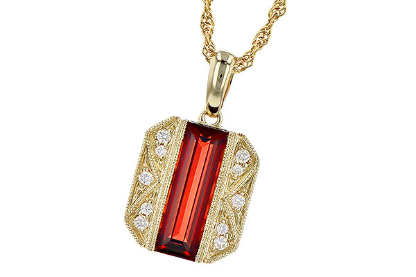 B282-32676: NECK 1.60 GARNET 1.67 TGW