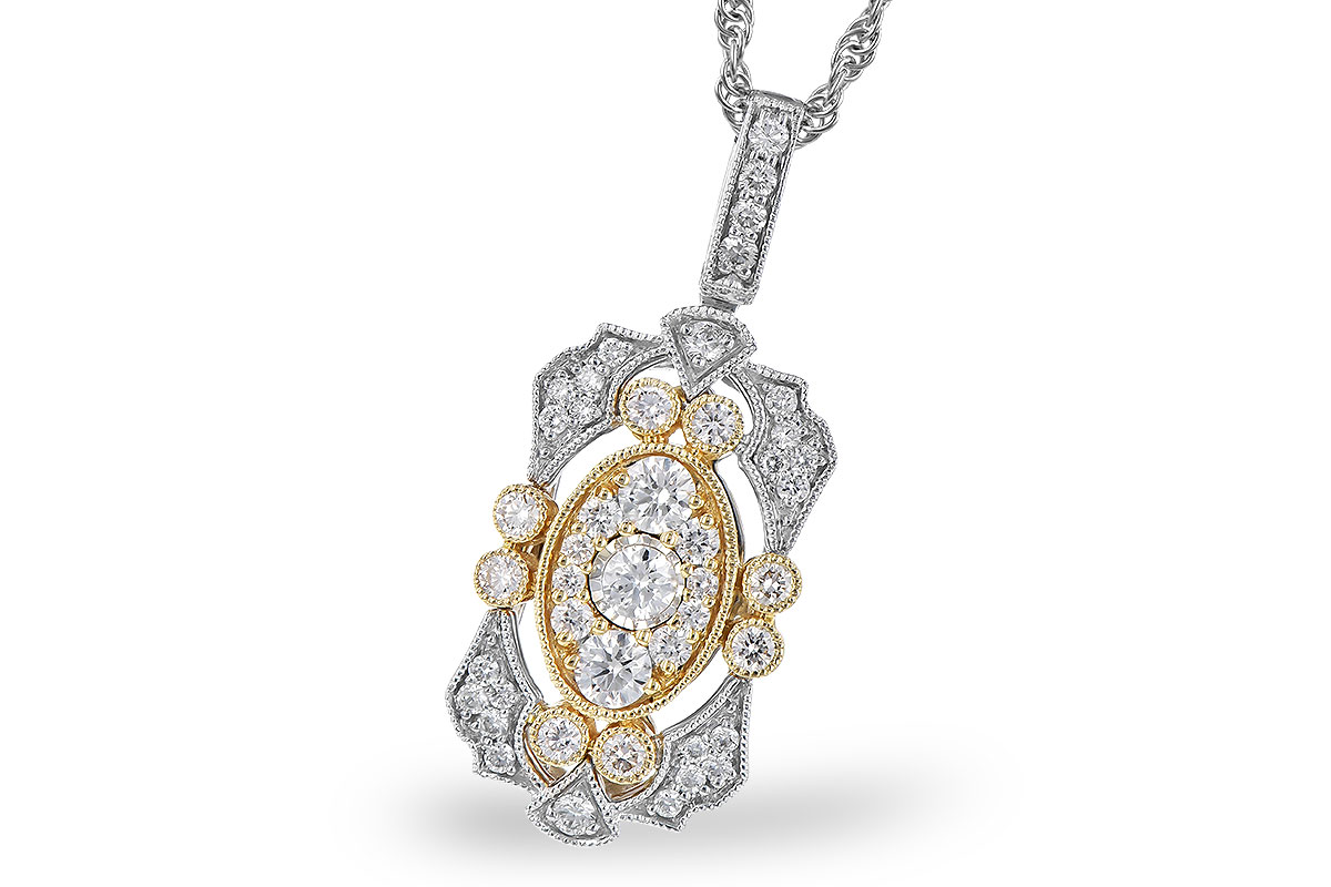 B282-33585: NECKLACE .50 TW
