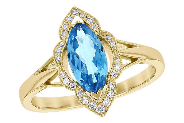 B282-34530: LDS RG 1.26 BLUE TOPAZ 1.37 TGW