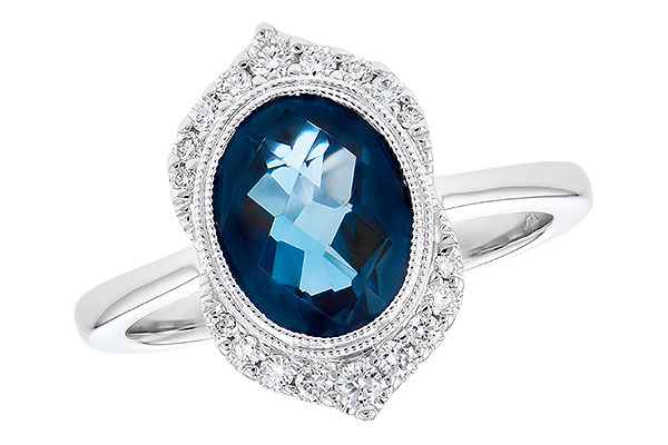 B282-35421: LDS RG 1.86 LONDON BLUE TOPAZ 2.00 TGW