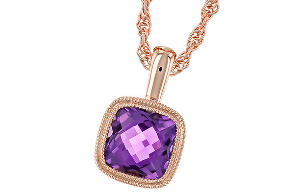 B283-25367: NECKLACE .82 AMETHYST